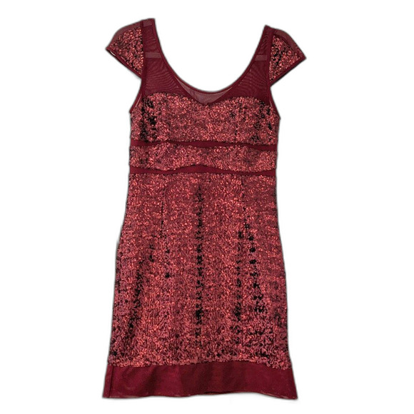 VTG Y2K BETSEY JOHNSON Dazzling Sequin Special Occasion Mini Dress Sz 6 - Picture 3 of 11